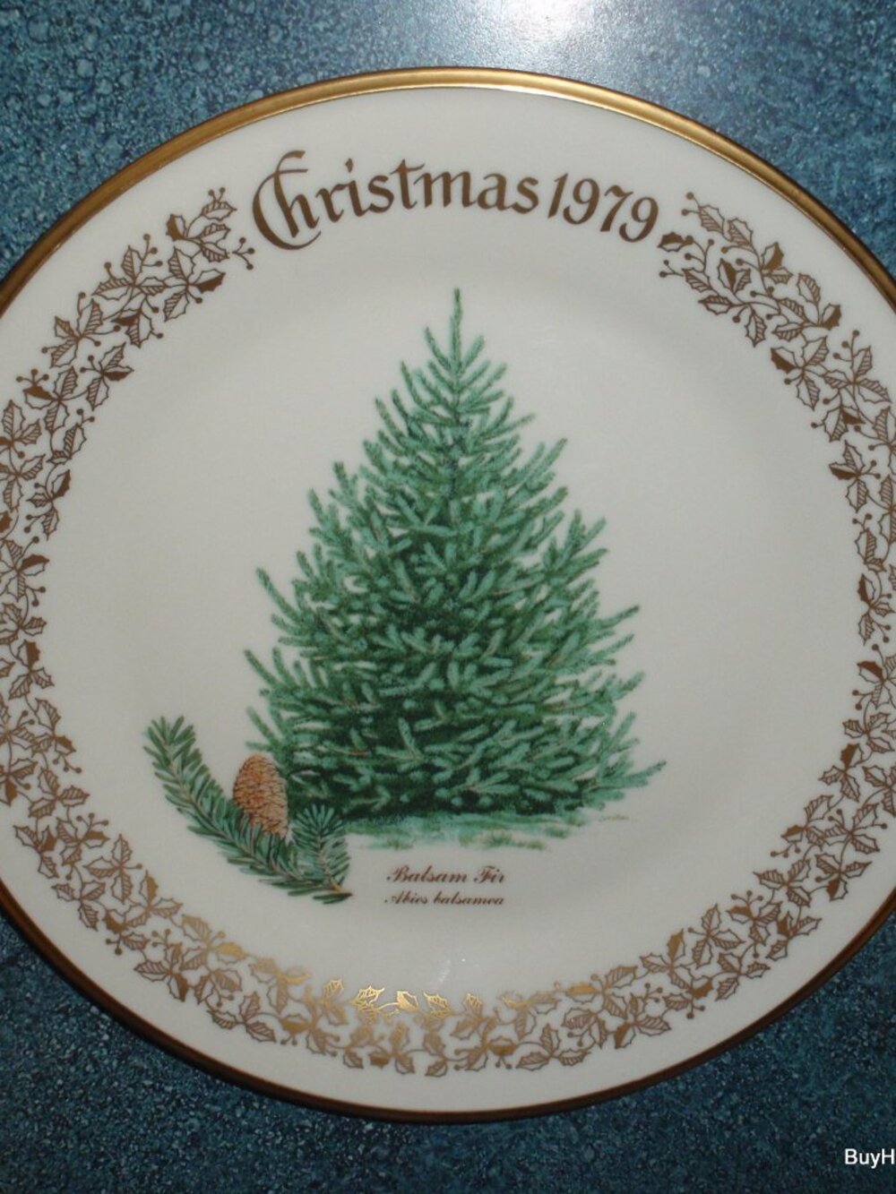 Lenox 1979 Christmas Plate Balsam Fir 4th In Series Made In USA Collectible Gift